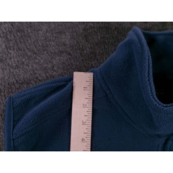 Forester Fleece Vest Mens L Blue Full Zip Embroidered BellSimons TriangleTube - Picture 5 of 9